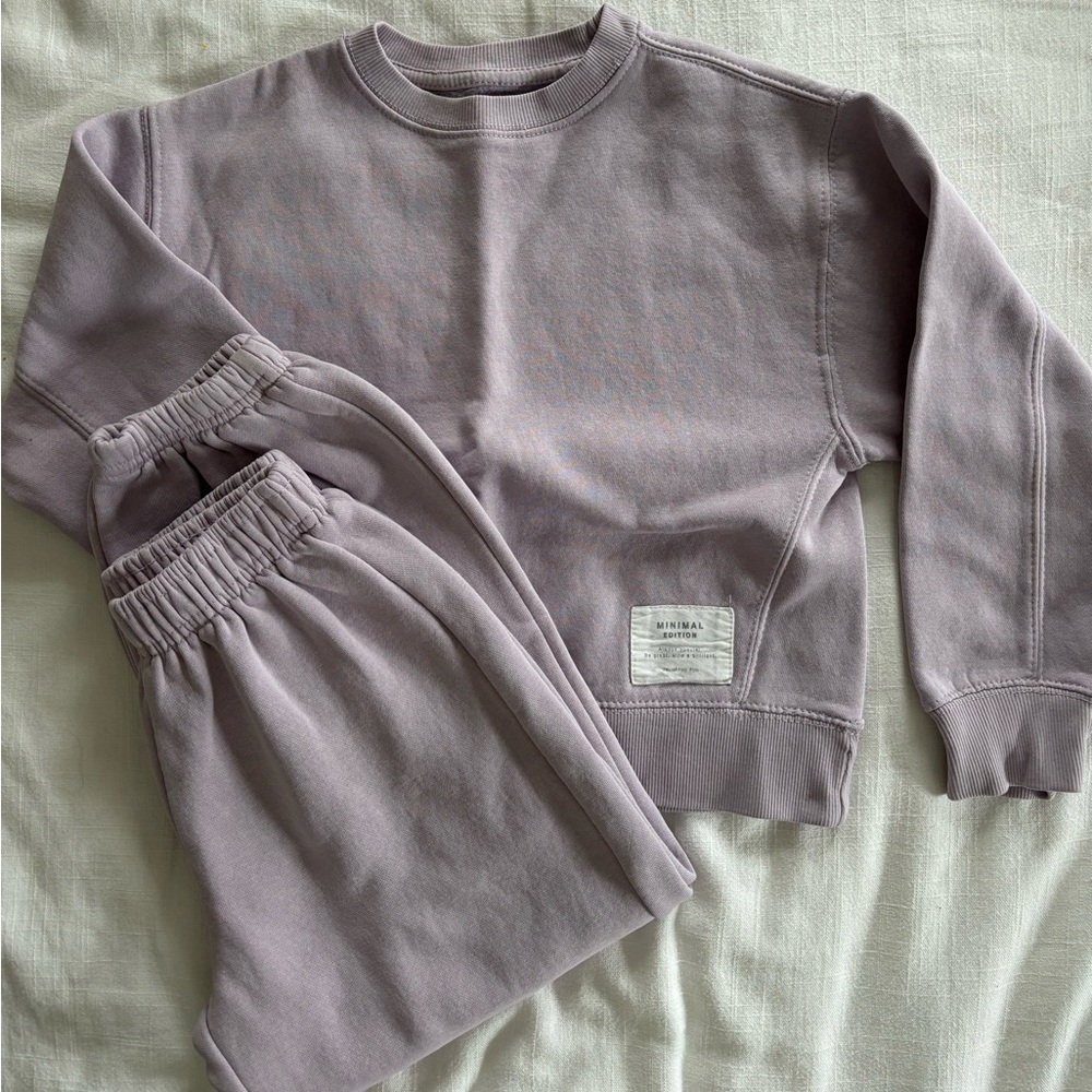 Zara Girls Purple Sweatsuit